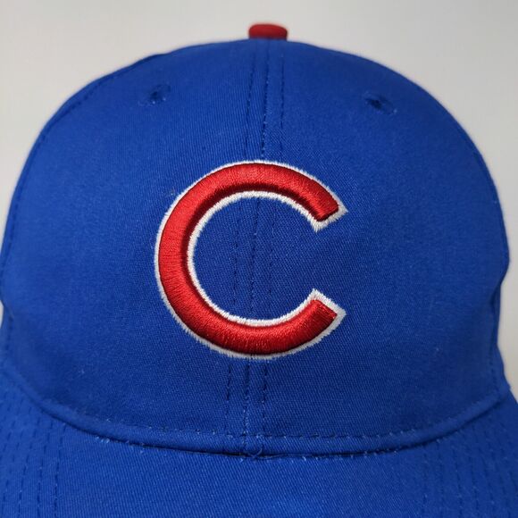 Team MLB Men's Chicago Cubs Strapback Hat Blue OSFM Embroidered Logo - Picture 4 of 12
